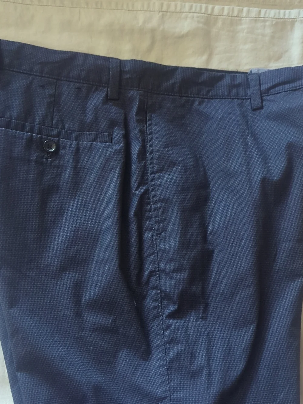 Banana Republic Men's Dress Shorts Navy Blue Button Front Size 36